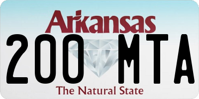 AR license plate 200MTA