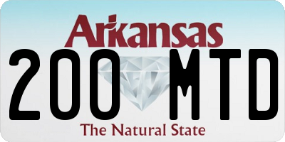 AR license plate 200MTD