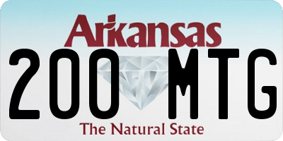 AR license plate 200MTG