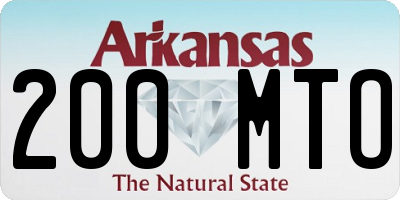 AR license plate 200MTO