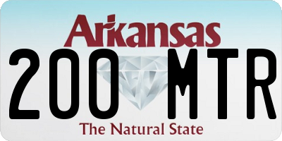 AR license plate 200MTR