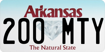 AR license plate 200MTY