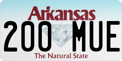 AR license plate 200MUE