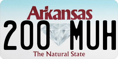 AR license plate 200MUH