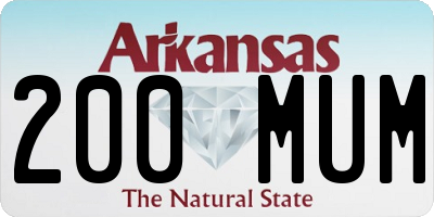 AR license plate 200MUM
