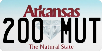 AR license plate 200MUT