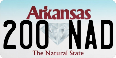 AR license plate 200NAD