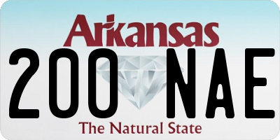 AR license plate 200NAE