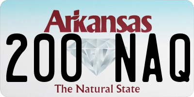 AR license plate 200NAQ