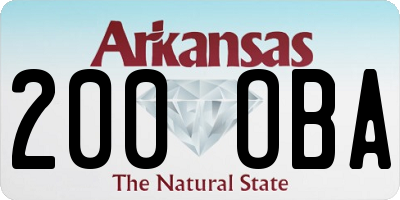 AR license plate 200OBA