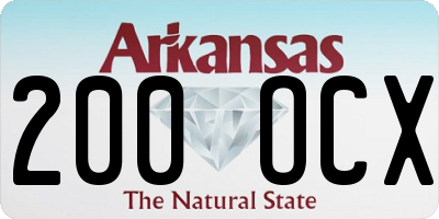 AR license plate 200OCX