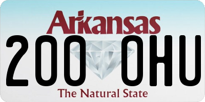 AR license plate 200OHU