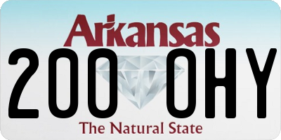 AR license plate 200OHY