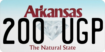 AR license plate 200UGP