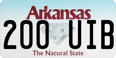 AR license plate 200UIB