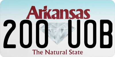 AR license plate 200UOB