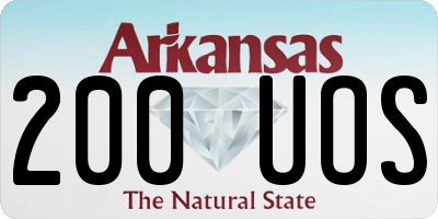 AR license plate 200UOS