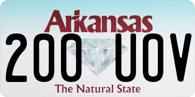 AR license plate 200UOV