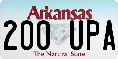 AR license plate 200UPA