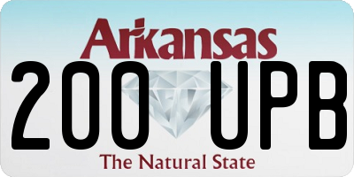 AR license plate 200UPB