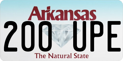 AR license plate 200UPE
