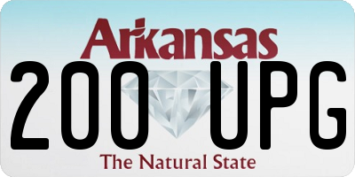 AR license plate 200UPG