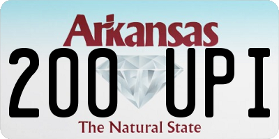 AR license plate 200UPI