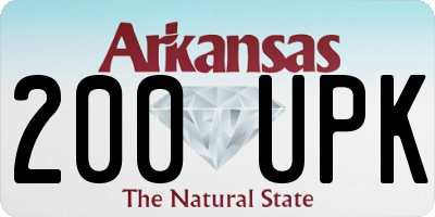 AR license plate 200UPK