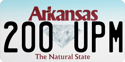 AR license plate 200UPM
