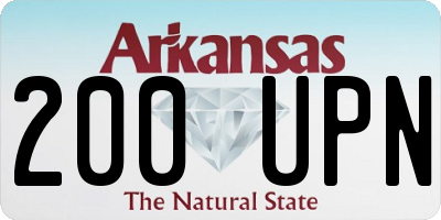 AR license plate 200UPN