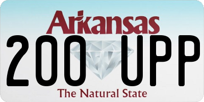 AR license plate 200UPP