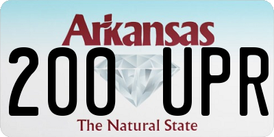AR license plate 200UPR