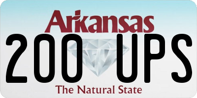 AR license plate 200UPS