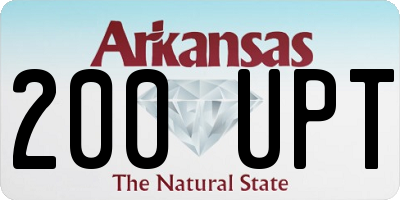 AR license plate 200UPT