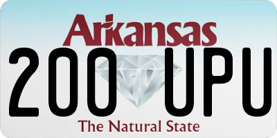 AR license plate 200UPU