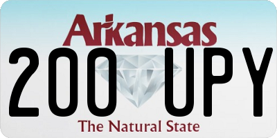 AR license plate 200UPY