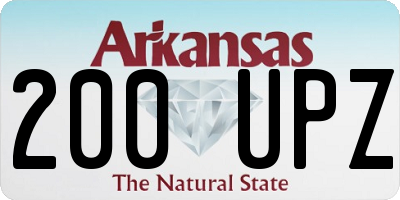 AR license plate 200UPZ
