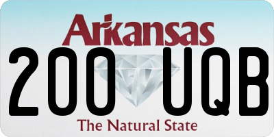 AR license plate 200UQB