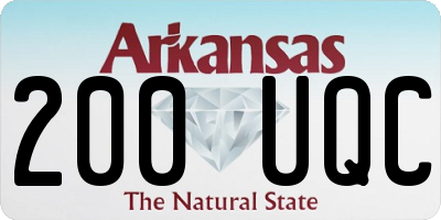 AR license plate 200UQC