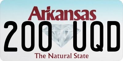 AR license plate 200UQD