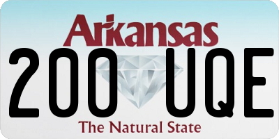 AR license plate 200UQE