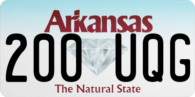 AR license plate 200UQG