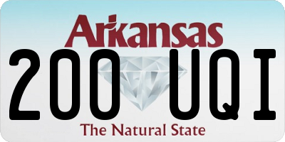 AR license plate 200UQI