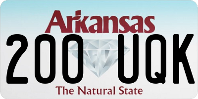 AR license plate 200UQK