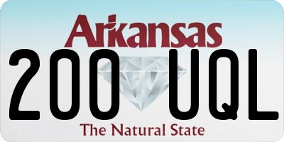 AR license plate 200UQL
