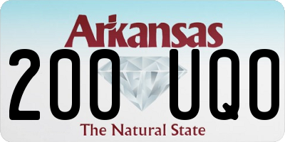 AR license plate 200UQO