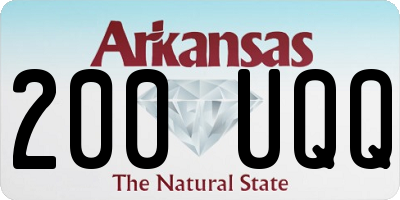 AR license plate 200UQQ
