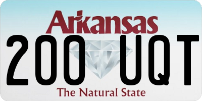 AR license plate 200UQT