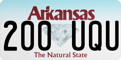 AR license plate 200UQU