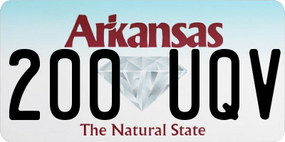 AR license plate 200UQV